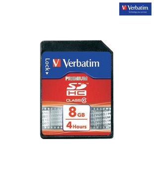 Verbatim SDHC 8Gb Class 10 Memory Card