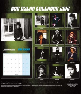 Bob Dylan  Music 2012 Calendar