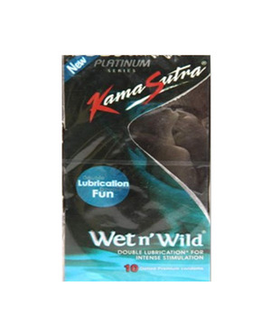 Kama Sutra Platinum Wet N Wild Condoms (Pack of 10)