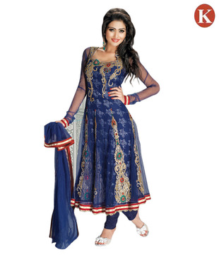 Khazana Turquoise Blue Smart Heavy Embroidered Salwar Suits