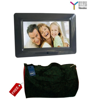 YES Digital Photo Frame-707 (with Gripper Bag worth Rs.1500, freebie depends on colour availability)