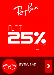 Ray-ban Flat 25% off (Promo Code: BRANDS)