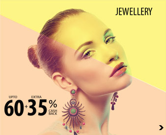 Jewellery upto 60 + extra 35% Cash Back