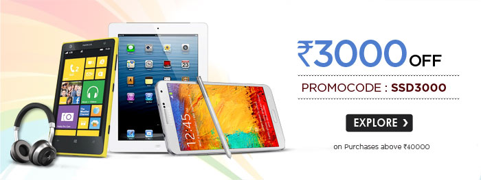 Rs.3000 off on Purchases above Rs.40,000