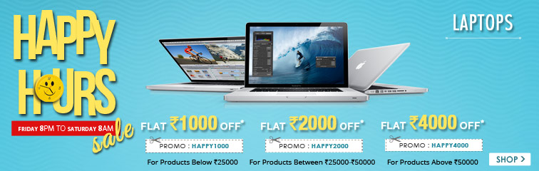 Snapdeal: Happy Hours Sale on computers