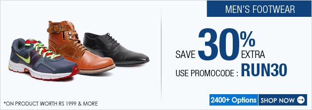 Men's Footwear 30% Off